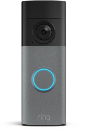 Ring Battery Video Doorbell 2K - Speckled Grey