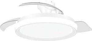 diameter: 106cm - 4500 Lumen - Instelbaar wit licht van 2700K tot 6500K - Dimbaar tot 5% - Afstandsbediening - Wit