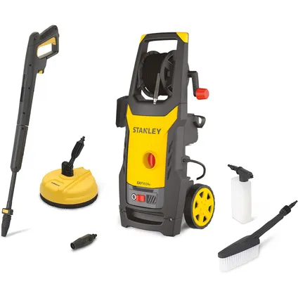 Stanley hogedrukreiniger SXPW24BX - 2400W - 170 bar - 500l/u - slang van 6m - terrasreiniger - hogedrukpistool Stanley hogedrukreiniger SXPW24BX - 2400W - 170 bar - 500l/u - slang van 6m - terrasreiniger - hogedrukpistool