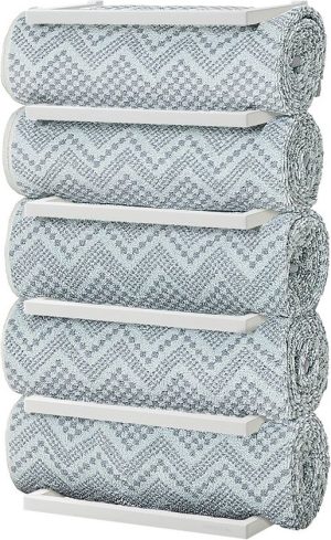 Sealskin Carré - Handdoekrek groot - voor 5 handdoeken - 12 x 24 x 48 cm - Wit