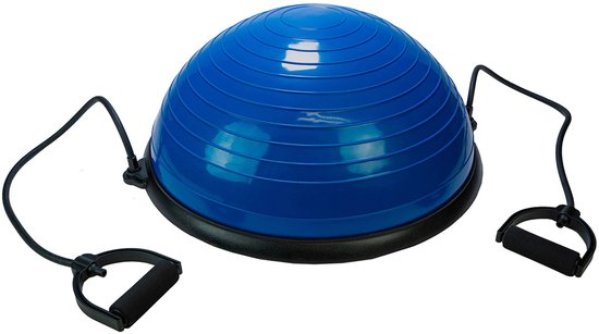 Tunturi Balanstrainer Bal - Met fitness elastieken - Blauw - incl. gratis fitness app Tunturi Balanstrainer Bal - Met fitness elastieken - Blauw - incl. gratis fitness app
