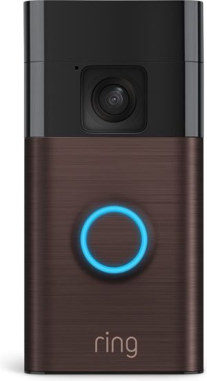 Ring Battery Video Doorbell - Draadloos - 1440p HD-video - Brons