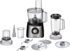 Bosch MCM3501M MultiTalent 3 - Keukenmachine - 800W - Foodprocessor - Zwart/RVS