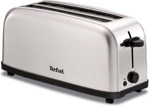 Tefal Ultra Mini TL330D - Broodrooster - 4 Sneden brood - Compact - 6 Bruiningsniveau's - Uitneembare kruimellade - RVS