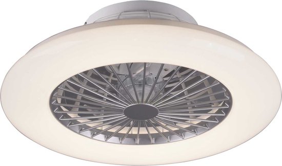 REALITY STRALSUND - Ventilator - Titanium - incl. 1x SMD 30 W - Geintegreerde dimmer - Traploos instelbare lichtkleur - Nachtlampje - Niet geschikt voor externe dimmer - Geheugenfunctie - 3 snelheidsinstellingen - Zomer- en wintermodus REALITY STRALSUND - Ventilator - Titanium - incl. 1x SMD 30 W - Geintegreerde dimmer - Traploos instelbare lichtkleur - Nachtlampje - Niet geschikt voor externe dimmer - Geheugenfunctie - 3 snelheidsinstellingen - Zomer- en wintermodus