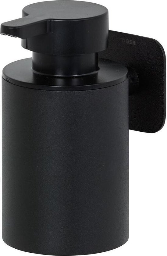 Tiger Colar - Zeepdispenser 180 ml - Zonder te boren - Zwart Tiger Colar - Zeepdispenser 180 ml - Zonder te boren - Zwart