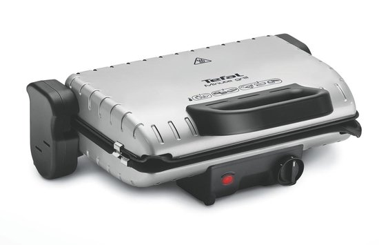 Tefal Minute Grill GC205012 Contactgrill - Barbecuestand - Regelbare temperatuur - Uitneembare Anti-aanbakplaten - Verticaal opbergen - 1600W - RVS Tefal Minute Grill GC205012 Contactgrill - Barbecuestand - Regelbare temperatuur - Uitneembare Anti-aanbakplaten - Verticaal opbergen - 1600W - RVS