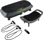 Tunturi Cardio Fit V20 Trilplaat - Incl. Fitnesstoel - Vibration plate - 30 Snelheden - 3 programma's - Vibratie en oscillatie - incl. gratis fitness app