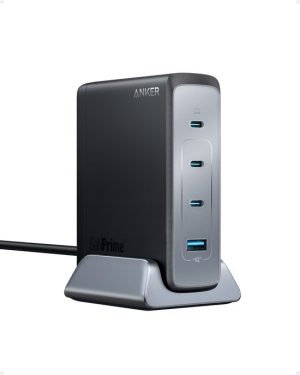 Anker Charging 749 GaNPrime Oplader – 240W – 3 USB-C Poorten en 1 USB-A Poort – Compacte GaN Oplader – Geschikt voor MacBook Pro/Air
