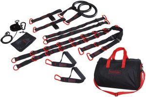 Tunturi Pro Suspension Training Set - Functional Training Set - Thuis Sporten - incl. gratis fitness app - Deurhaak en Opbergtas
