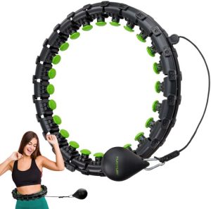 Tunturi Verstelbare Hoelahoep Met Gewicht - Hoepel - Massage Hoela Hoep - Weighted Fitness Hula Hoop - 1