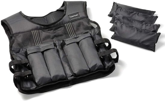 Tunturi Gewichstvest - Gewichtvest - Weight Vest - Gewichtsvest Hardlopen - Verstelbaar - 10kg - Zwart Tunturi Gewichstvest - Gewichtvest - Weight Vest - Gewichtsvest Hardlopen - Verstelbaar - 10kg - Zwart
