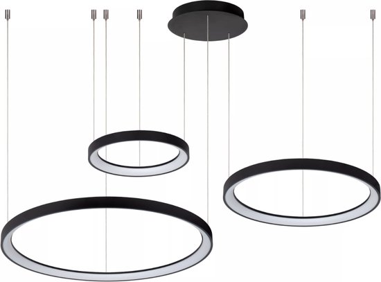 Lucide VIDAL - Hanglamp - Ø 78 cm - LED Dimb. - 1x120W 2700K - Zwart Lucide VIDAL - Hanglamp - Ø 78 cm - LED Dimb. - 1x120W 2700K - Zwart
