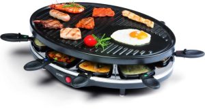 DOMO DO9038G Gourmetset - Grill - Raclette - 8 personen - PFAS-vrij - 1200W