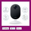 WiZ Slimme Binnencamera - Home Monitoring - Bedrade camera - Koppel met je slimme WiZ verlichting - Beweging- en geluidsdetectie - Afbeelding 2