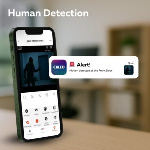 Calex Video Deurbel met Camera - 2K - Bedraad - Slimme Deurbel met Chime - Nachtzicht & 2‑weg Audio - Wit