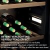 Haier HWS34GGH1 - Wijnkoelkast - 34 flessen - Energieklasse G - Vochtbalans technologie - Houten schappen - 1 zone - Anti-vibratie - Anti-UV glas - Glazen deur - Zwart - Afbeelding 3