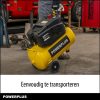 Powerplus compressor POWX17250 - Luchtcompressor 1200W - 8 bar - 24L vat - Olievrij - Afbeelding 3