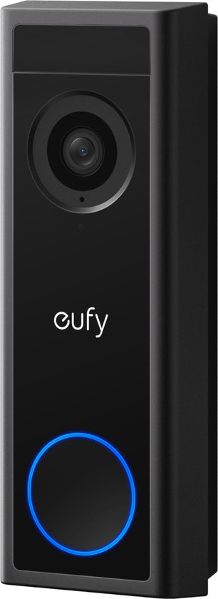 eufy C30 2K Draadloze Video Deurbel - 2K FHD - Accu Zwart - Op batterijen - 16:9 Uitgebreid beeld eufy C30 2K Draadloze Video Deurbel - 2K FHD - Accu Zwart - Op batterijen - 16:9 Uitgebreid beeld