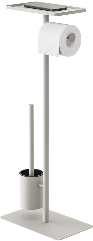 Sealskin Brix Toiletbutler met planchet 2-in-1 Toiletrolhouder - Wc rolhouder - Toiletborstel - Beige - Taupe – Greige Sealskin Brix Toiletbutler met planchet 2-in-1 Toiletrolhouder - Wc rolhouder - Toiletborstel - Beige - Taupe – Greige