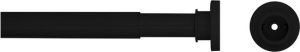 Sealskin Seallux Douchegordijnstang - 80-130 cm - Zwart