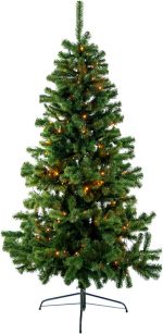 Winterland® Kopenhagen LED Kunstkerstboom – 210 cm – Met verlichting – Luxueuze look en feel – 300LED lampjes
