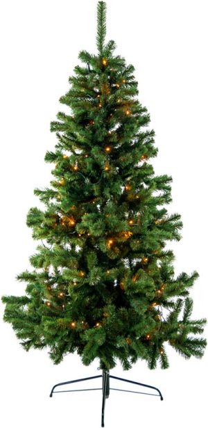 Winterland® Kopenhagen LED Kunstkerstboom – 210 cm – Met verlichting – Luxueuze look en feel – 300LED lampjes