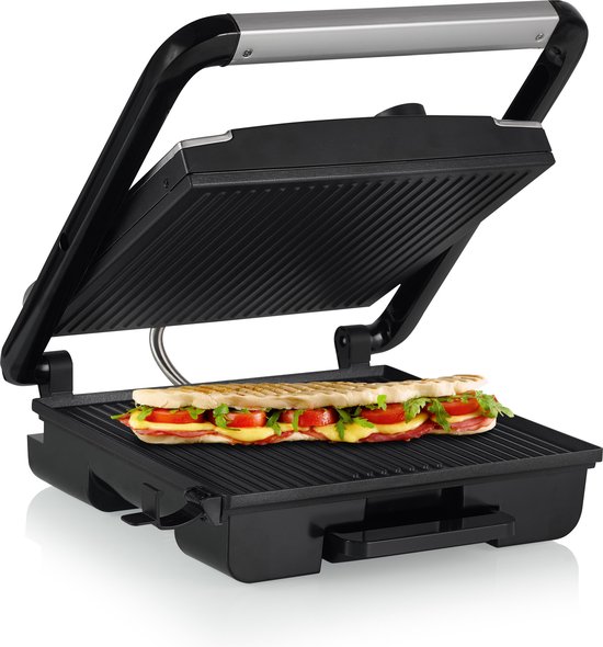 Princess Panini Grill Pro 112425 – Contactgrill groot 30 x 27cm - Tosti apparaat - Grill apparaat - Zwevend bovendeksel – Regelbare thermostaat - 2000W Princess Panini Grill Pro 112425 – Contactgrill groot 30 x 27cm - Tosti apparaat - Grill apparaat - Zwevend bovendeksel – Regelbare thermostaat - 2000W