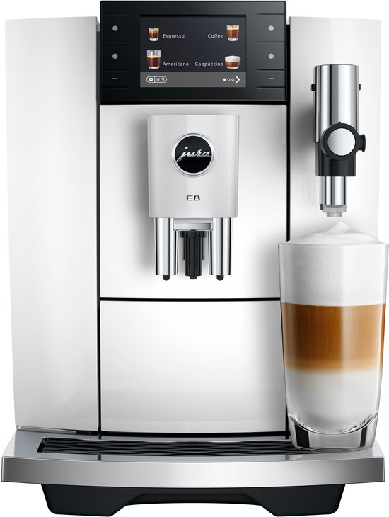 JURA - E8 Piano White (ED) - Volautomatische espressomachine JURA - E8 Piano White (ED) - Volautomatische espressomachine