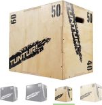 Tunturi Plyo Box voor krachttraining - Houten fitness kist - Jump box 40/50/60cm - Incl. gratis fitness app