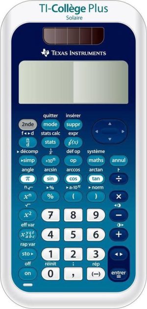 Texas Instruments Collège Plus Solaire - Wetenschappelijke Rekenmachine