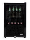Husky KK70-BK-NL-HU - Dranken koeler - Barkoelkast - 71 Liter - Horeca - Met Glazen Deur - Zwart