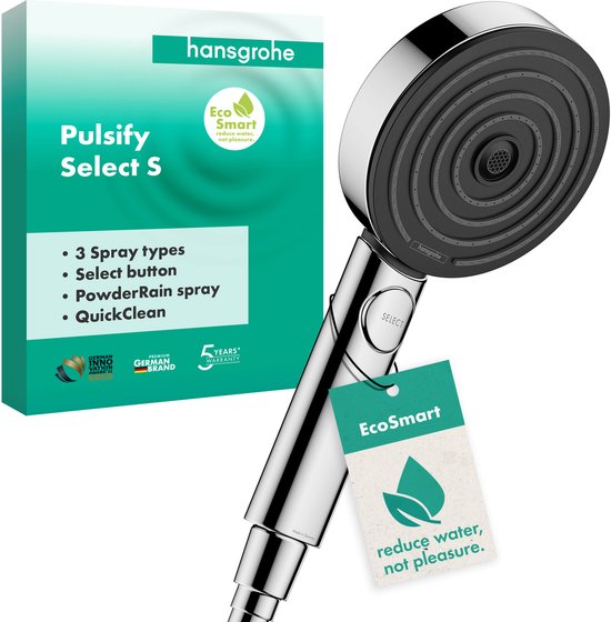 hansgrohe Pulsify Select S handdouche 105 3jet Activation EcoSmart chroom hansgrohe Pulsify Select S handdouche 105 3jet Activation EcoSmart chroom