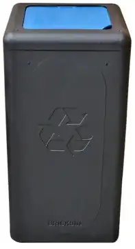 BrickBin Circulaire Afvalbak 65L zwart BrickBin Circulaire Afvalbak 65L zwart