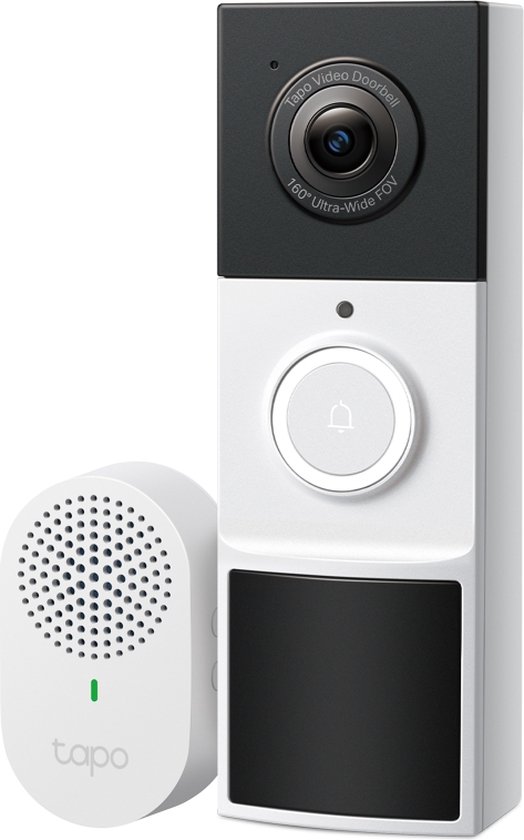 Tapo D210 Draadloze video deurbel op batterij - Inclusief chime/gong - 2K Video - Zonder Abonnement - IP65 - Slimme deurbel Tapo D210 Draadloze video deurbel op batterij - Inclusief chime/gong - 2K Video - Zonder Abonnement - IP65 - Slimme deurbel