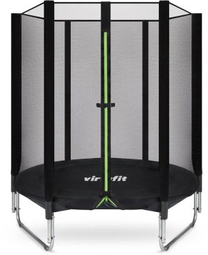VirtuFit Kinder Trampoline met Veiligheidsnet - 140 cm - Water- en UV-bestendig - Stevig Frame