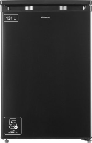 Inventum KK550B tafelmodel koelkast energiezuinig - 131 liter - Zonder vriesvak - 55 cm breed - Superkoelen - Led-verlichting - Energielabel D - Vrijstaand - Zwart