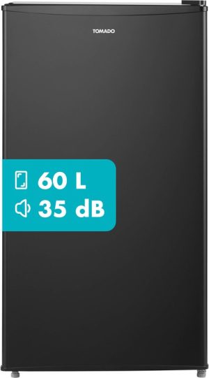 Tomado TFT4702B - Tafelmodel vriezer - 60 liter - 3 vrieslades -Energieklasse D - Zwart